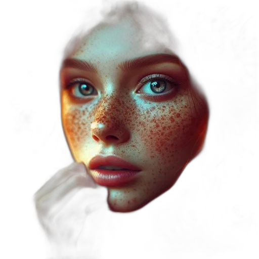 face, mask, robot, creature, photorealistic, 3d render, fantasy art, concept art transparent PNG cut-out