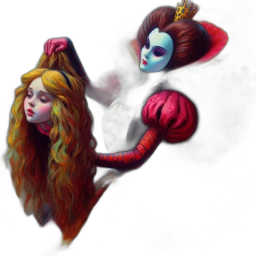 hair, mask, crown, staff, concept art, fantasy art, comic book art, pixel art transparent PNG cut-out