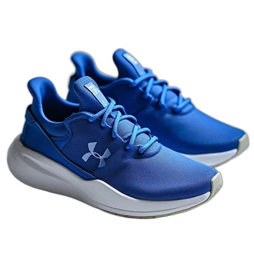 shoes, 3d render, blue, under transparent PNG cut-out