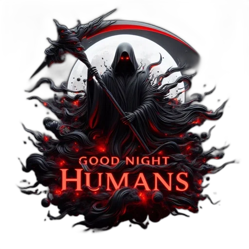 concept art, fantasy art, pixel art, night, ethereal, hooded, figure, scythe transparent PNG cut-out