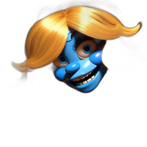 mask, face, hair, staff, concept art, 3d render, cartoon, fantasy art transparent PNG cut-out