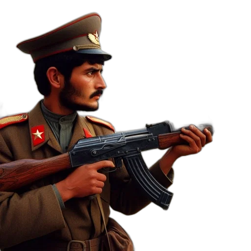 weapon, staff, concept art, photorealistic, 3d render, pixel art, soldier, military transparent PNG cut-out