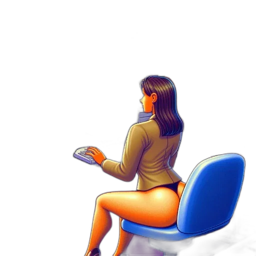 furniture, dress, robot, staff, concept art, watercolor, cartoon, fantasy art transparent PNG cut-out