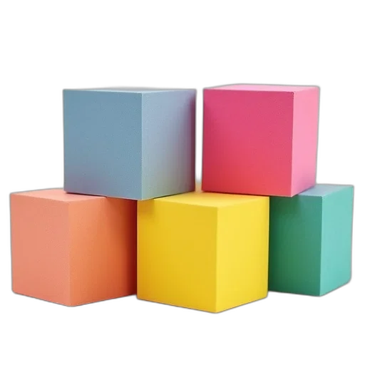 furniture, 3d render, pastel, colorful transparent PNG cut-out