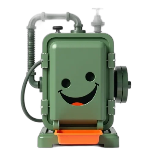 robot, staff, face, animal, 3d render, concept art, photorealistic, cartoon transparent PNG cut-out