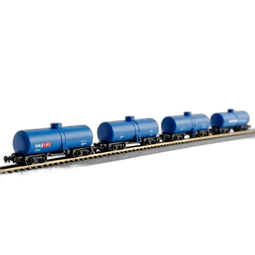 weapon, model, train, three, blue, tank, cars, displayed transparent PNG cut-out