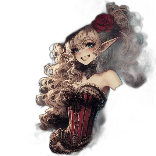 dress, mask, face, hair, fantasy art, concept art, watercolor, pixel art transparent PNG cut-out