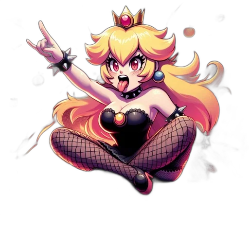 crown, pixel art, anime, concept art, cartoon, animated, princess, figure transparent PNG cut-out
