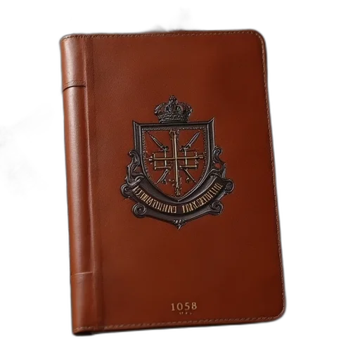 brown, leatherette, notebook, college transparent PNG cut-out