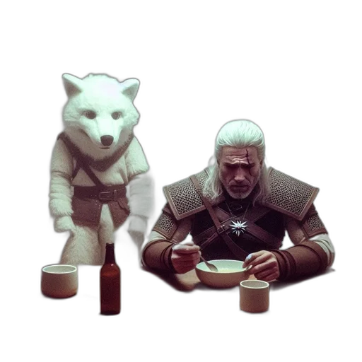 concept art, fantasy art, 3d render, pixel art, earth tones, monochrome, armored, man transparent PNG cut-out