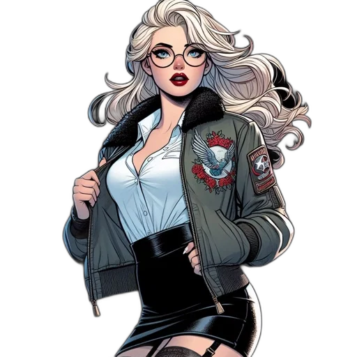 jacket, comic book art, concept art, cartoon, pixel art, monochrome, dark, illustration transparent PNG cut-out