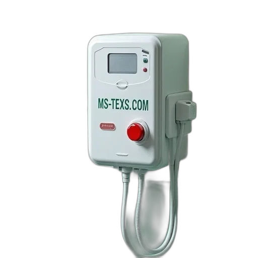 staff, white, medical, device, control, panel, red, button transparent PNG cut-out