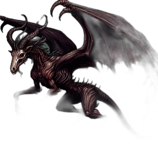 dragon, creature, animal, staff, concept art, fantasy art, 3d render, pixel art transparent PNG cut-out