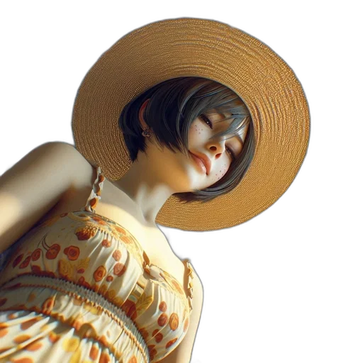hat, dress, face, mask, photorealistic, 3d render, concept art, oil painting transparent PNG cut-out