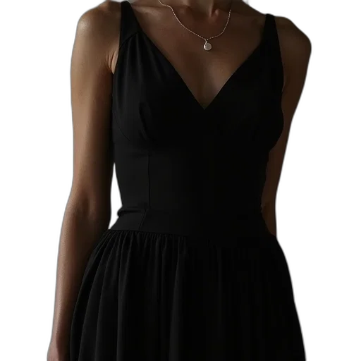 dress, jewelry, dark, monochrome transparent PNG cut-out