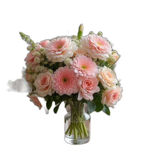 flower, crown, photorealistic, 3d render transparent PNG cut-out