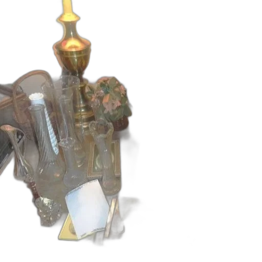 robot, weapon, jewelry, bottle, 3d render, concept art, collection, glass transparent PNG cut-out