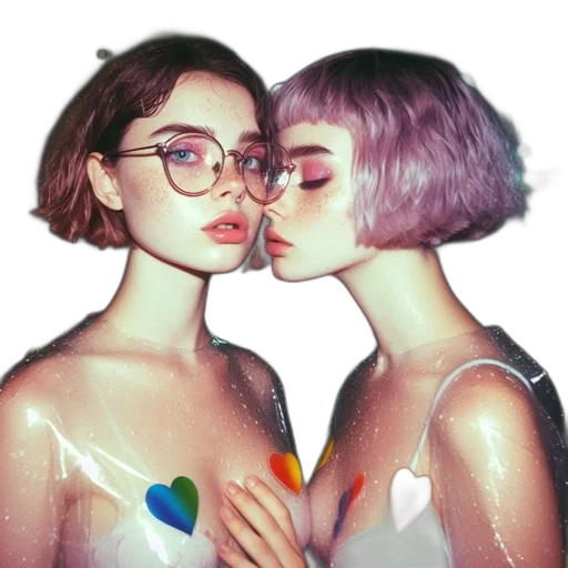 dress, hair, mask, jewelry, vaporwave, photorealistic, watercolor, cyberpunk transparent PNG cut-out