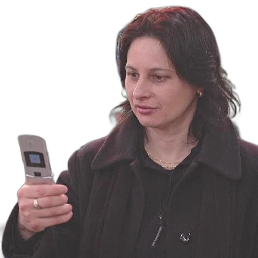 staff, jacket, jewelry, face, woman, black, coat, looking transparent PNG cut-out