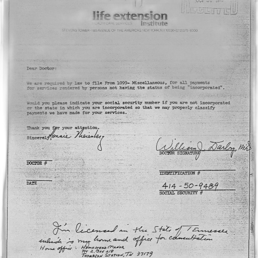 letter, life, extension, institute, requesting, social, security, number transparent PNG cut-out
