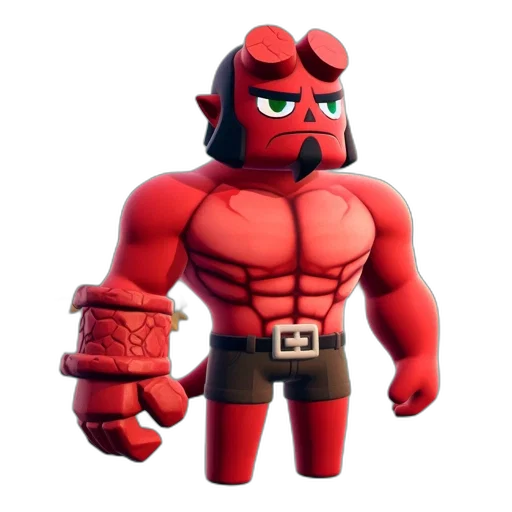robot, 3d render, concept art, pixel art, comic book art, red, character, depiction transparent PNG cut-out
