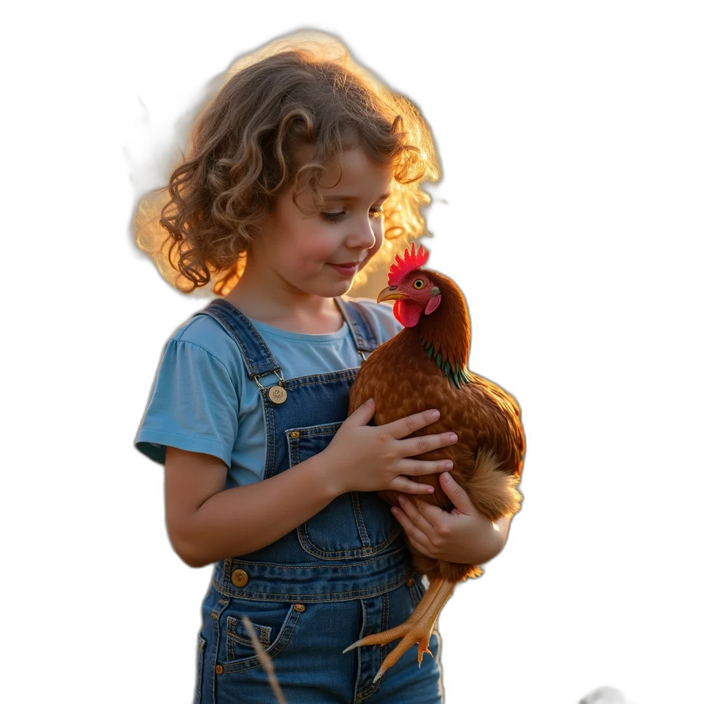 animal, dress, photorealistic, 3d render, oil painting, young, girl, curly transparent PNG cut-out