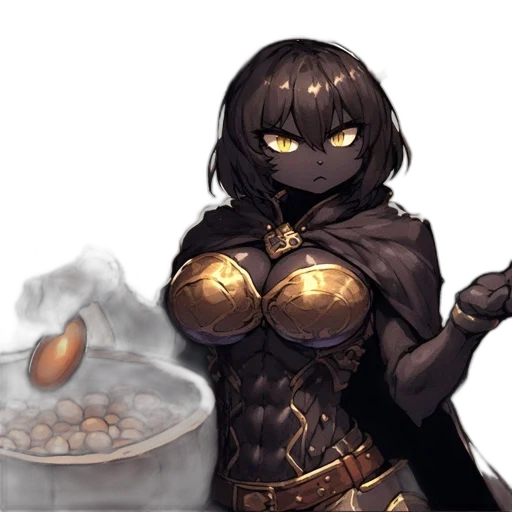 food, weapon, concept art, fantasy art, pixel art, anime, fire, dark transparent PNG cut-out