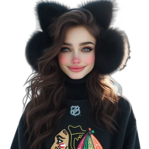 jacket, hat, face, animal, cartoon, photorealistic, fantasy art, anime transparent PNG cut-out