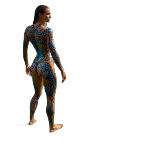 dress, robot, creature, 3d render, concept art, photorealistic, pixel art, woman transparent PNG cut-out