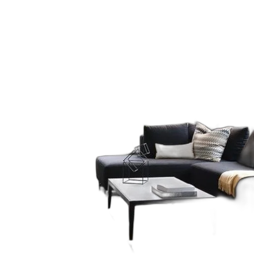 furniture, 3d render, photorealistic, concept art, monochrome, earth tones, dark, modern transparent PNG cut-out