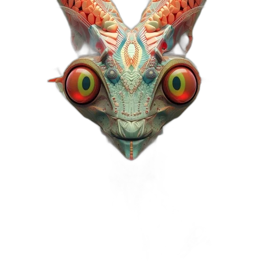 mask, dragon, creature, face, 3d render, concept art, fantasy art, photorealistic transparent PNG cut-out