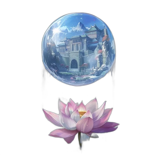 jewelry, flower, photorealistic, 3d render, oil painting, concept art, surreal, scene transparent PNG cut-out