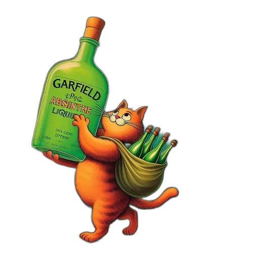 bottle, animal, food, 3d render, concept art, photorealistic, pixel art, orange transparent PNG cut-out