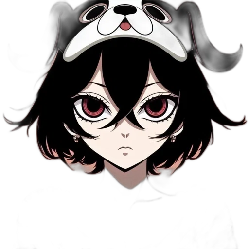 mask, hat, face, creature, anime, cartoon, concept art, pixel art transparent PNG cut-out