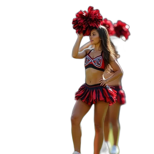 3d render, houston, cheerleading, cheerleaders transparent PNG cut-out
