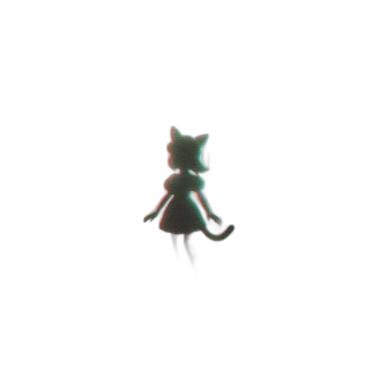 dress, creature, animal, staff, pixel art, concept art, anime, 3d render transparent PNG cut-out