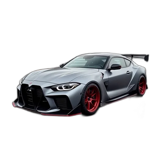 car, weapon, photorealistic, 3d render, new, subaruna, gt500, shown transparent PNG cut-out