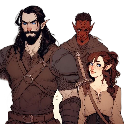 staff, fantasy art, concept art, comic book art, watercolor, earth tones, dark, red transparent PNG cut-out