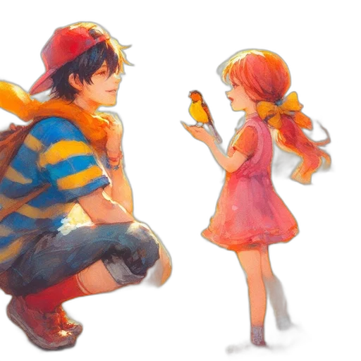 dress, hat, watercolor, concept art, anime, pixel art, underwater, snow transparent PNG cut-out