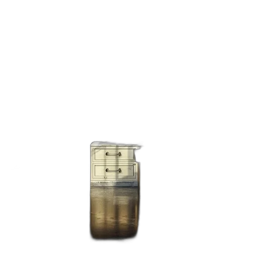 bottle, jewelry, furniture, crown, 3d render, photorealistic, pixel art, earth tones transparent PNG cut-out