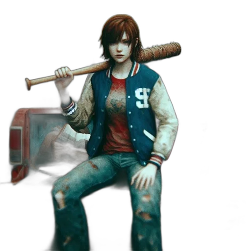 jacket, weapon, staff, concept art, 3d render, comic book art, fantasy art, young transparent PNG cut-out