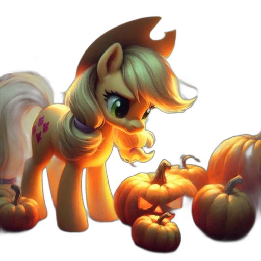 concept art, fantasy art, pixel art, golden, monochrome, autumnal, pumpkin, patch transparent PNG cut-out