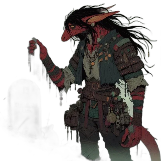 dragon, creature, mask, staff, concept art, fantasy art, pixel art, watercolor transparent PNG cut-out