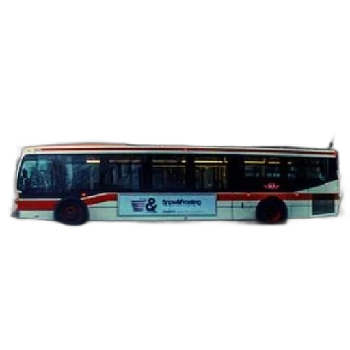 staff, 3d render, photorealistic, red, white, bus, advertisement, crowdfunding transparent PNG cut-out