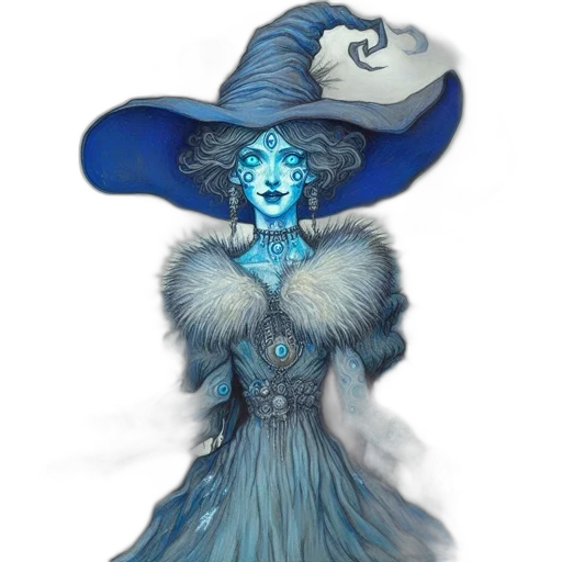hat, dress, mask, staff, fantasy art, concept art, photorealistic, 3d render transparent PNG cut-out