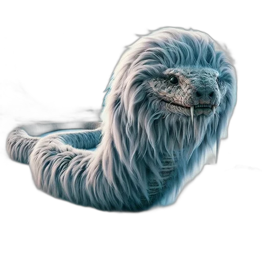 creature, animal, hair, face, photorealistic, concept art, 3d render, fantasy art transparent PNG cut-out