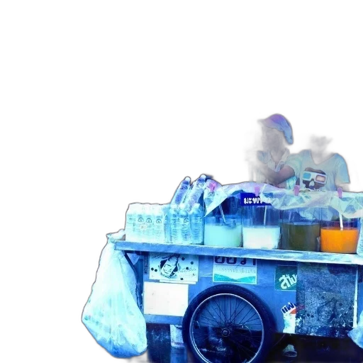 robot, car, bottle, weapon, vaporwave, 3d render, concept art, cyberpunk transparent PNG cut-out