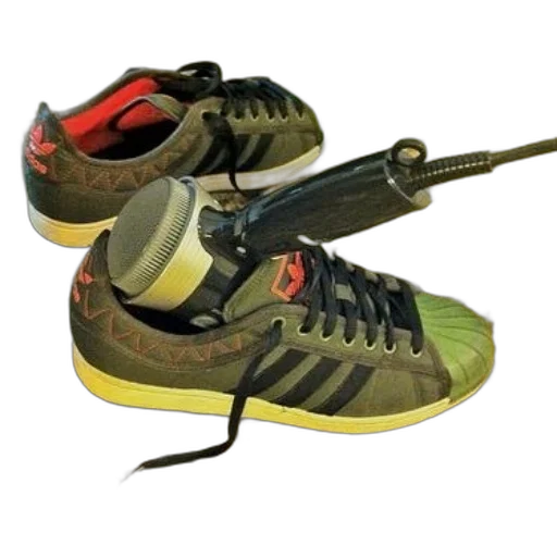 shoes, weapon, 3d render, photorealistic, concept art, pair, adidas, sneakers transparent PNG cut-out