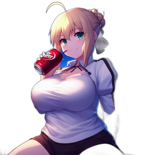 bottle, staff, food, dress, anime, pixel art, concept art, cartoon transparent PNG cut-out