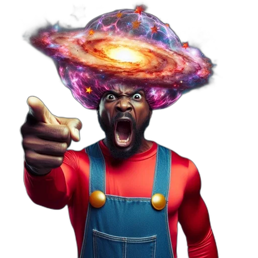 hat, hair, staff, face, concept art, 3d render, comic book art, fantasy art transparent PNG cut-out